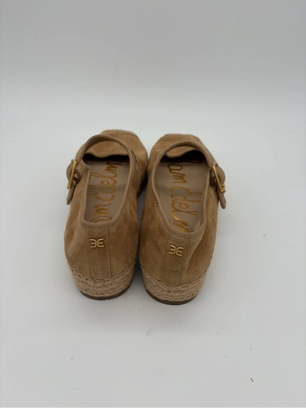 Sam Edelman Tan Suede Mary Jane Espadrilles New without Box